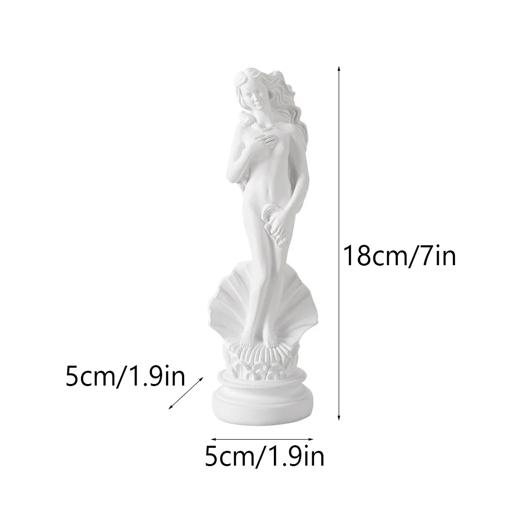 Venus Aphrodite Statue Greek Goddess Resin Sculpture - Classical Mythology Home Decor for Living Room & Study Art Reproduction