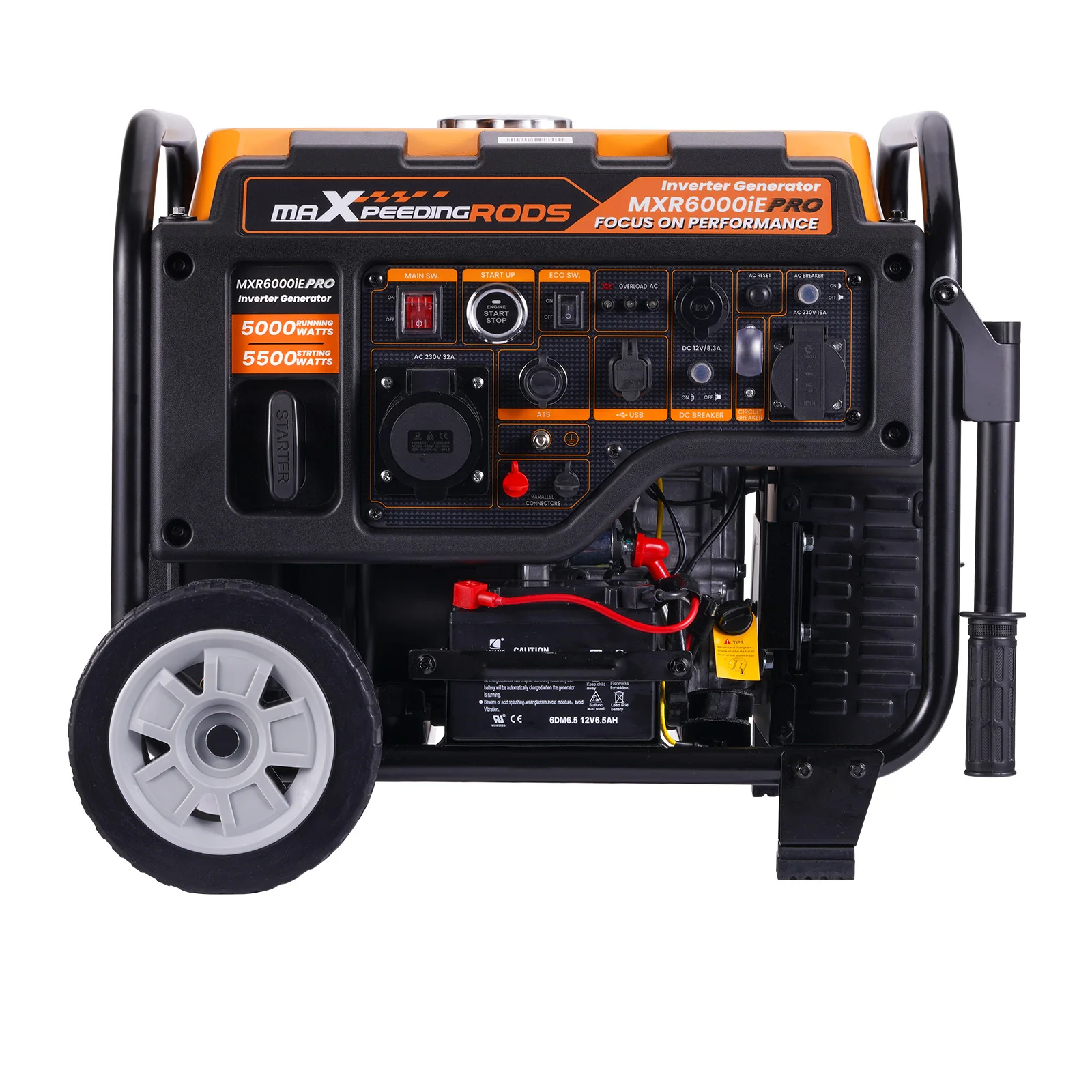 5000W Quiet Inverter Generator Super Quiet Portable Inverter Generator Power Station Gasoline Power Generator 73dB 10H