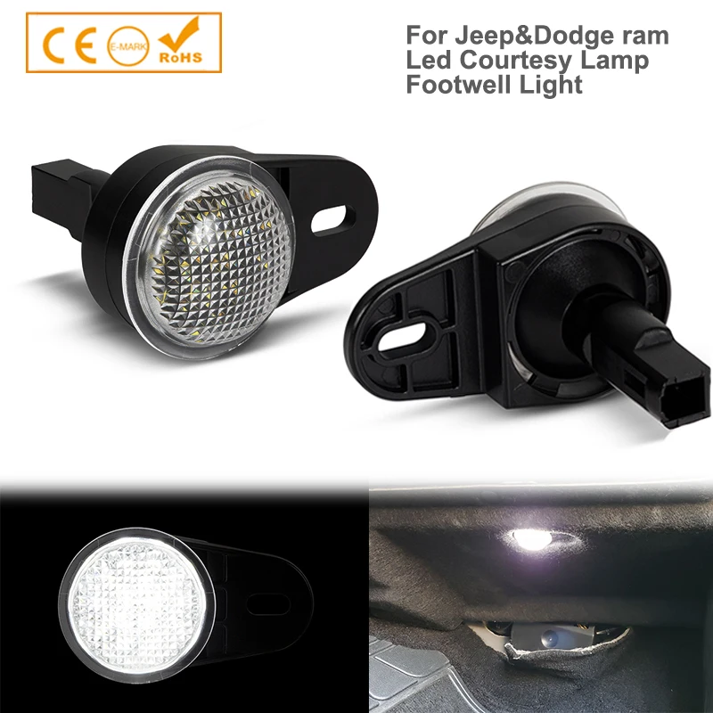 

2pcs For 99-19 Jeep Dodge Ram Led Interior Courtesy Lamp Light OEM New Genuine 68305400A