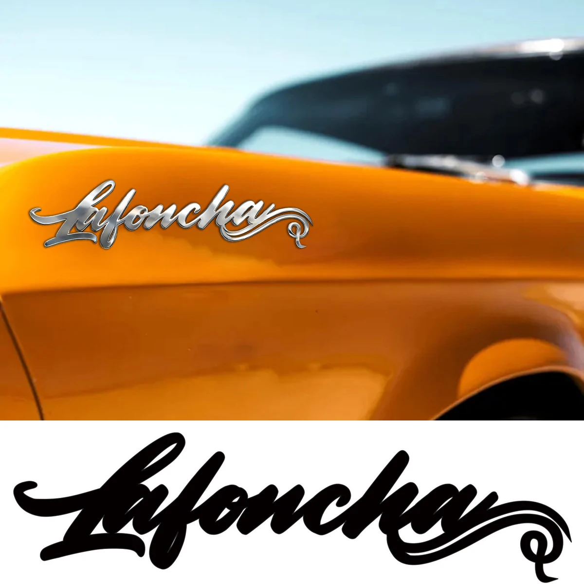 1PC Metal 3D Elegant Font Car Body Sticker Auto Rear Emblem Badge Decor Personalized Name Holder Logo Jewelry Gifts Accessories