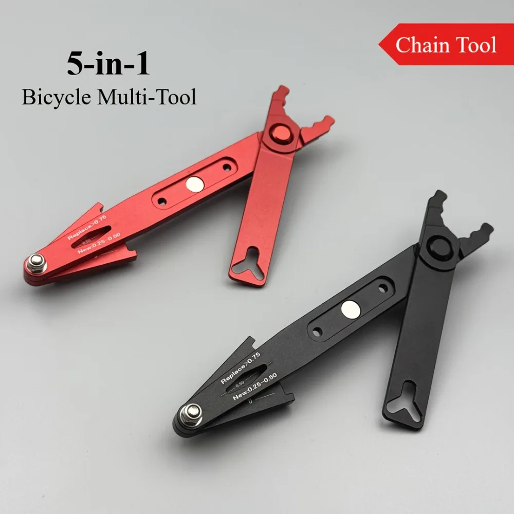 

Щипцы для быстрого звена велосипедной цепи, инструмент для разборки и установки клапанов Magic Link, многофункциональная линейка обнаружения цепи