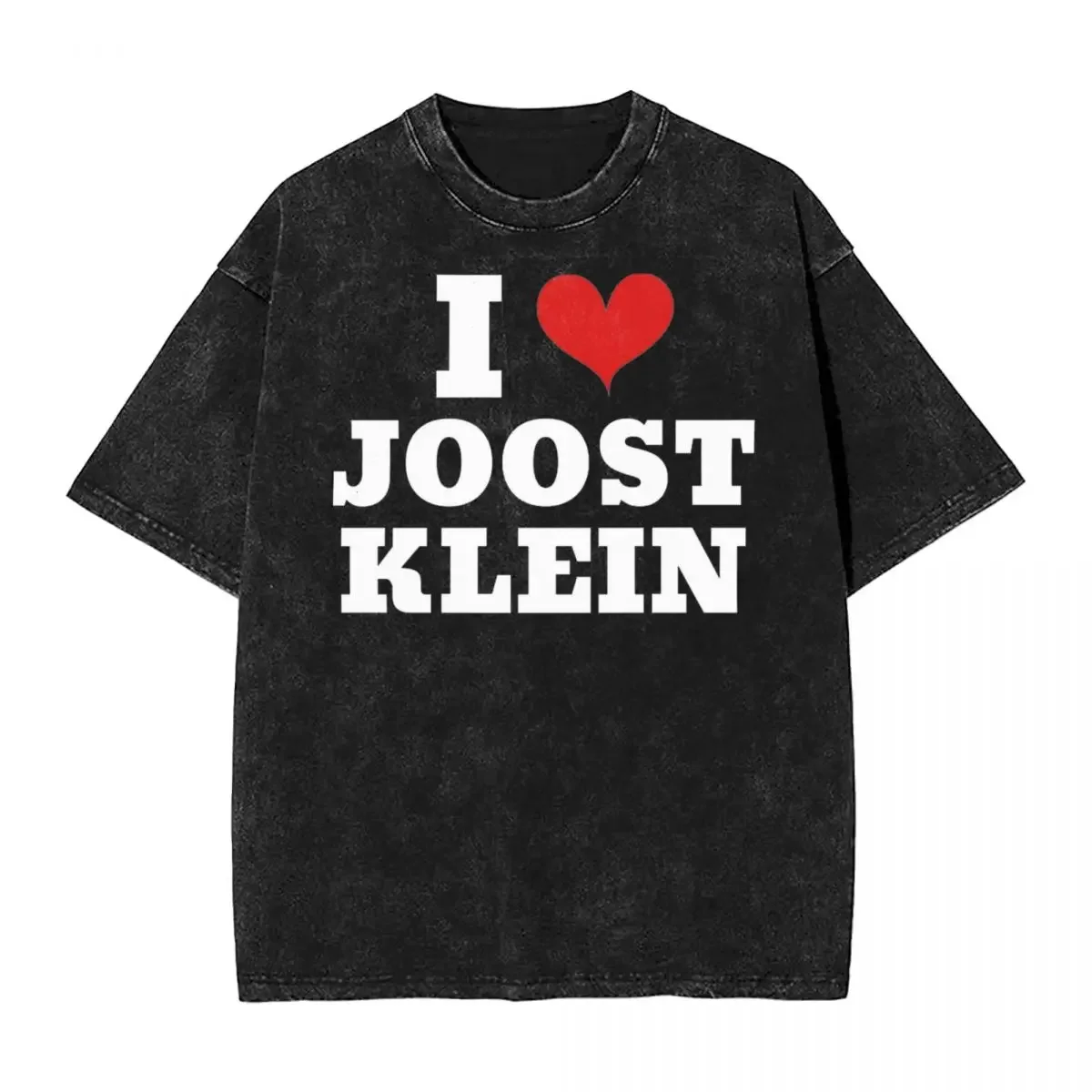 I Love Joost Klein Washed T Shirts Streetwear Hip Hop Vintage T-Shirts Tees Men Women 100% Cotton Harajuku Summer