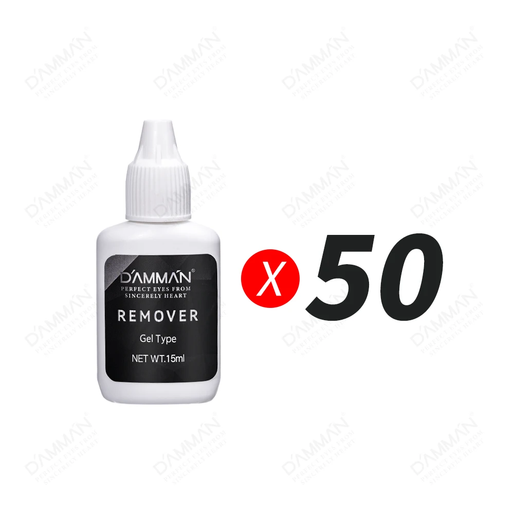 50 Bottles 15ml Lash Remover Gel for Eyelash Extension Eyelash Glue Remover for Lash Extension Professional Salon Use