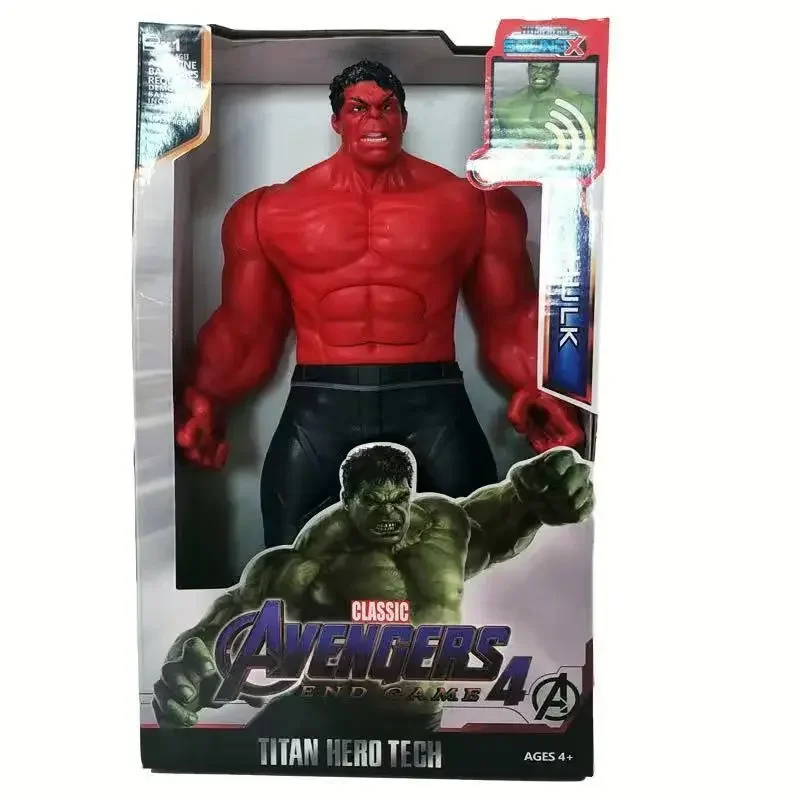 2025 Hot 30 cm Marvel Figuur Avengers Endgame Captain Justice Geluid Led Licht Super Hero Poppen Pvc Action Figure Model kinderen Speelgoed - afbeelding 1