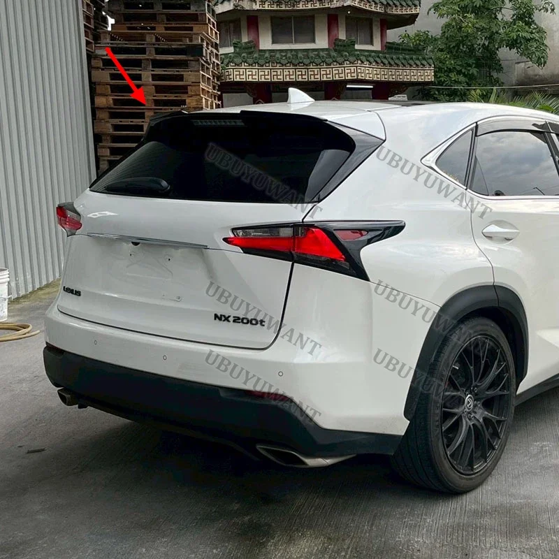 FOR LEXUS NX NX200 NX200t NX300h 2015 2016 2017 2018 Carbon Fiber Car Trunk Boot Lip Spoiler Wing Lid Big