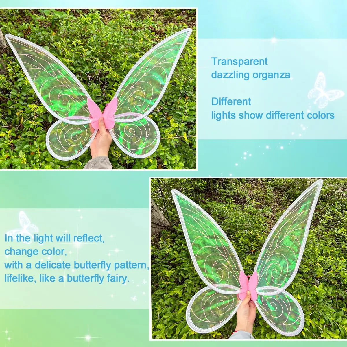 할로윈 파티 나비 요정 엘프 코스프레 의상 드레스 소품 나비 날개 의상 여자 여자 공주 천사 날개