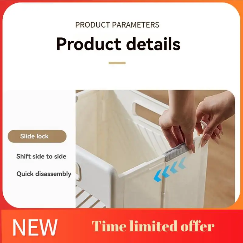 

ABHU Foldable Storage Basket Multifunctional Dirty Laundry Basket Household Large-Capacity Bathroom Storage Basket