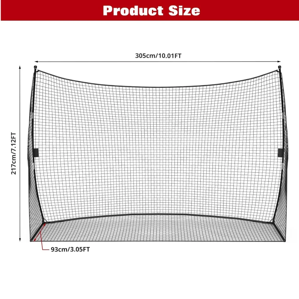Golf Practice Net for Indoor/Outdoor, Golf Hitting Net with Carry Bag, Hitting Aid Net for Driving Chipping Training Swing