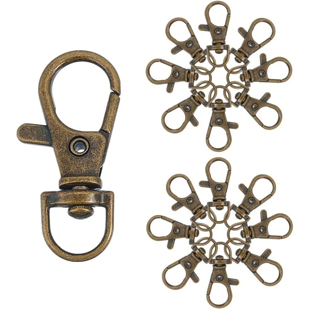 50 قطعة معدنية جراد البحر مخلب المشابك قطب اسهم الزناد خطاطيف قافلة للقفل حزام 35x13 مللي متر ل سلسلة مفاتيح مكرامية حلقات المفاتيح لتقوم بها بنفسك صنع عدة