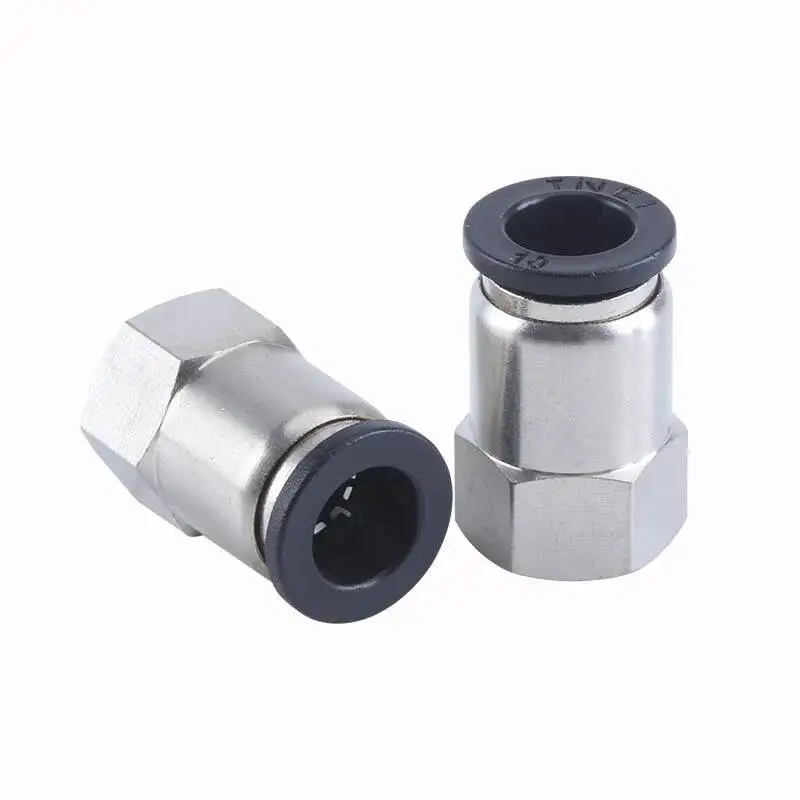Pneumatic Components PCF6-01 PCF6-02 PCF8-02 Connectors Female Straight One-Touch Quick Release Fitting