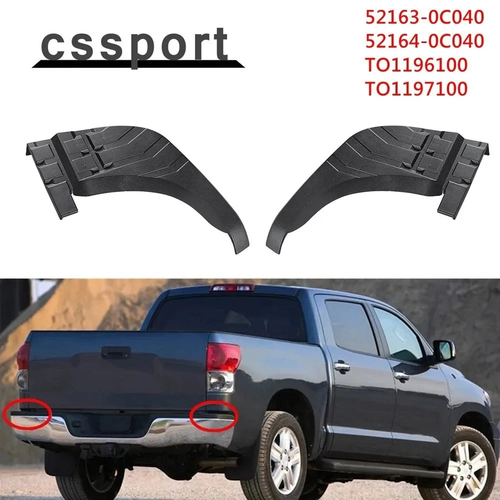 

52163-0C040 Rear Bumper Step Pad Protector Guards Cover For 07-13 Toyota Tundra Repalces 52164-0C040 TO1196100/TO1197100