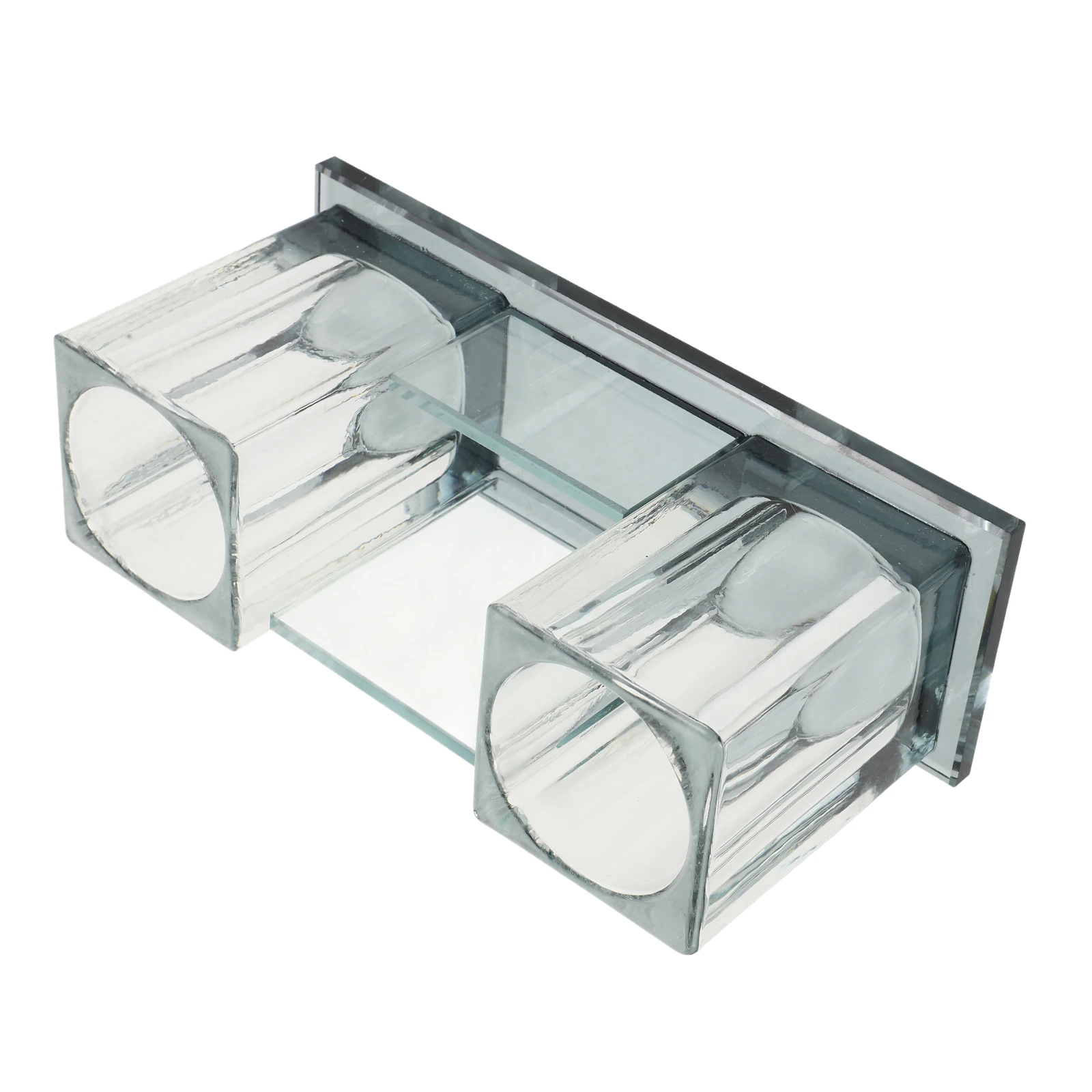 

2-Slot Desktop Microphone Stand Acrylic Wireless Mic Holder Stable Mic Storage Holder for Office Home Desktop Microphone Stand