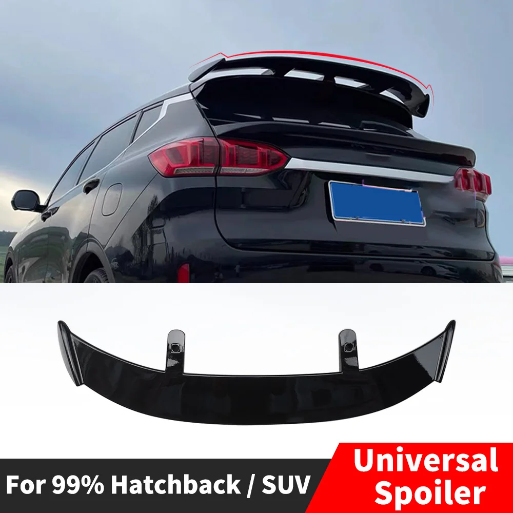 Uniwersalny ogon tylne skrzydło spojlera do samochodów 99% Hatchback SUV wyścigowe pokrywa bagażnika dachowe Splitter Tuning akcesoria Body Kit GT