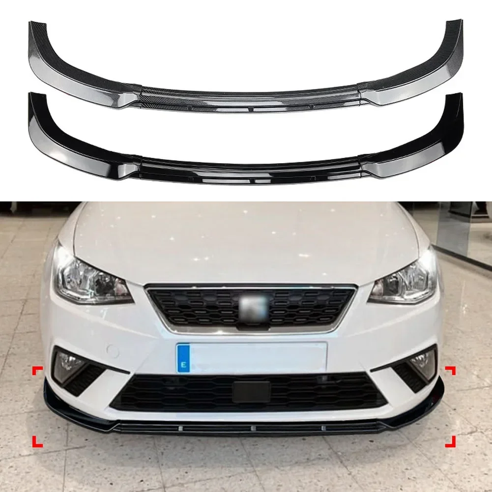 Three Stage Front Lip Splitter Spoiler Side Lower Splitters Body Kit For Seat Ibiza MK5 Standard/FR 2018+