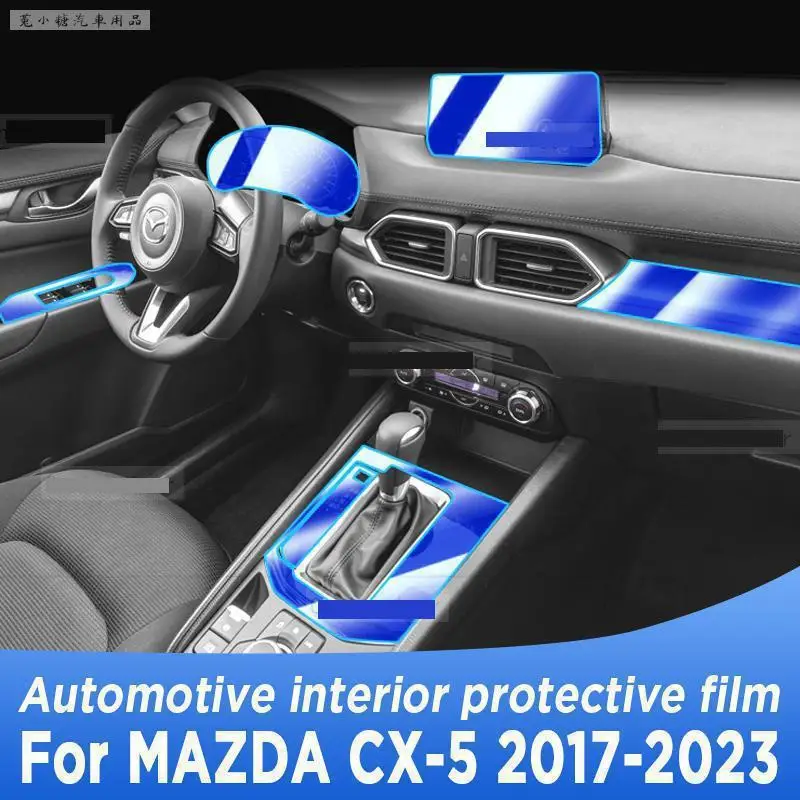 

For MAZDA CX-5 2017-2023 Gearbox Panel Navigation Screen Automotive Interior TPU Protective Film Cover Anti-Scratch Accessories