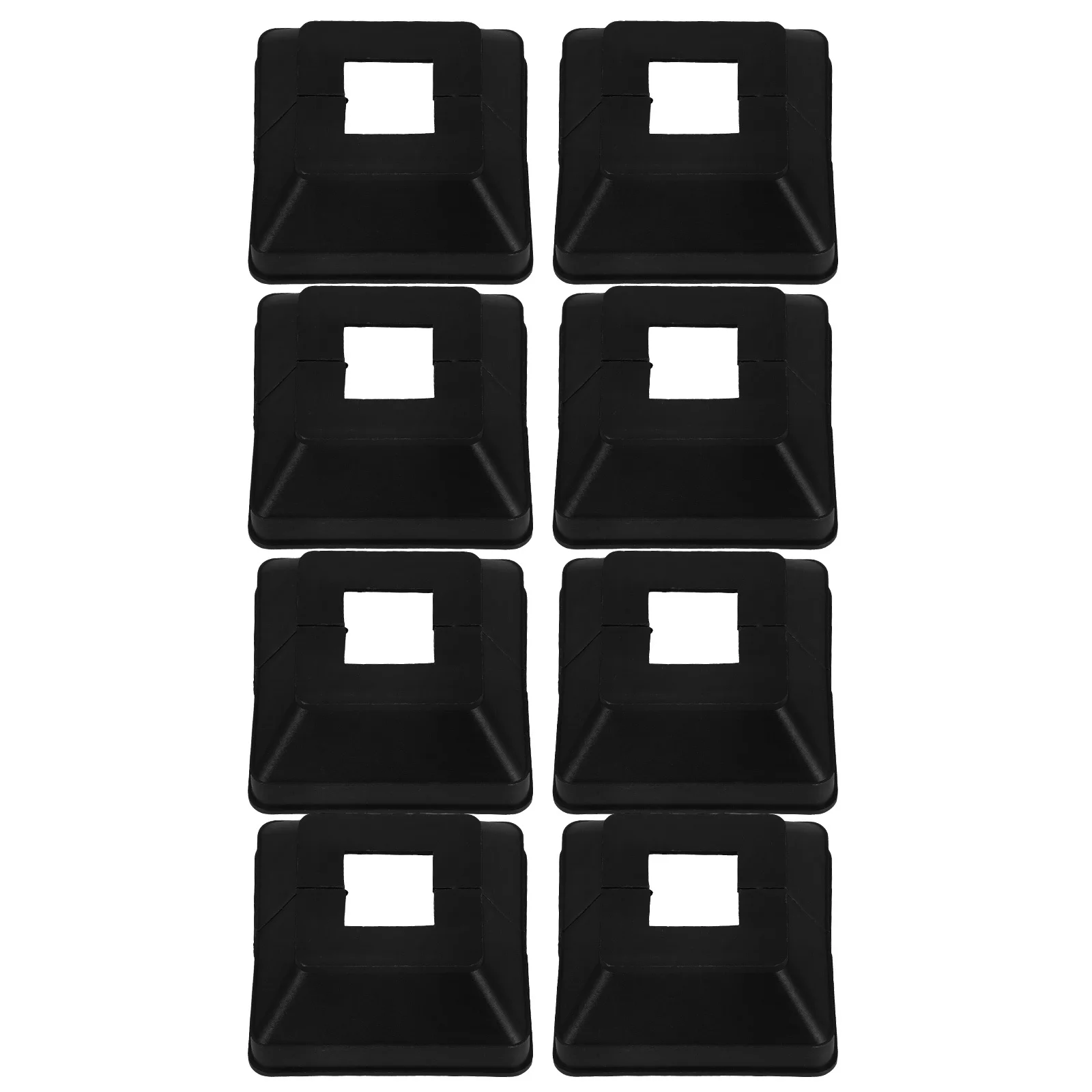 8개입 난간 발판 커버 플라스틱 장식 캡 울타리 기둥 보호 야외 내구성 피라미드 데크 캡 스커트 슈