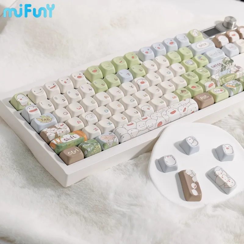 

MiFuny Wala Anime Keycaps Cute 140keys PBT Dye Subbed MDA/FOA/XOA Profile Gaming Keycap for Mechanical Keyboard Accessories Gift