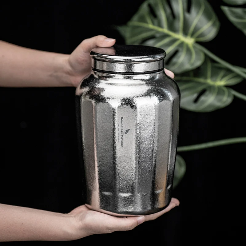 Boundless Voyage 3L Titan-Vorratsbehälter, langlebige Lebensmittelaufbewahrungsdose für Getreide, Nüsse, Kaffeebohnen, Tee, Müsli Ti3212A – Detail 9