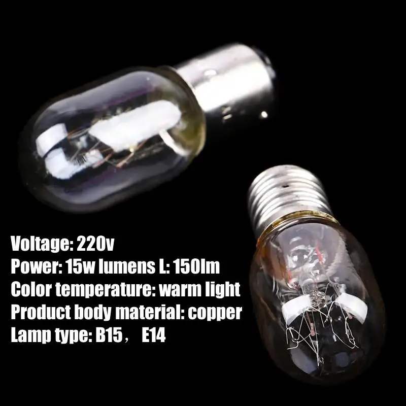 

15W BA15D E14 220v Sewing Machine Bulb Incandescent Lamp Corn LED Fridge Light Bulb Led Light Bulb For Sewing Machine Supplies