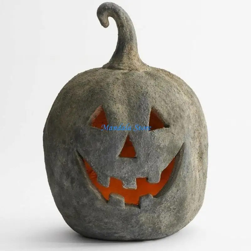 

U2JC Portable Pumpkin Light Cover Halloweens Decoration Sturdy Resin