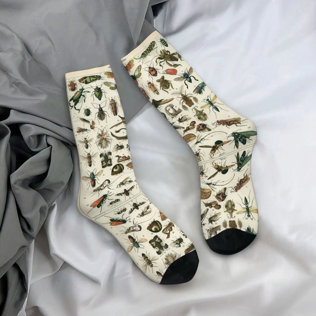 Insects Socks Harajuku High Quality Stockings All Season Long Socks Accessories for Unisex Christmas Gifts