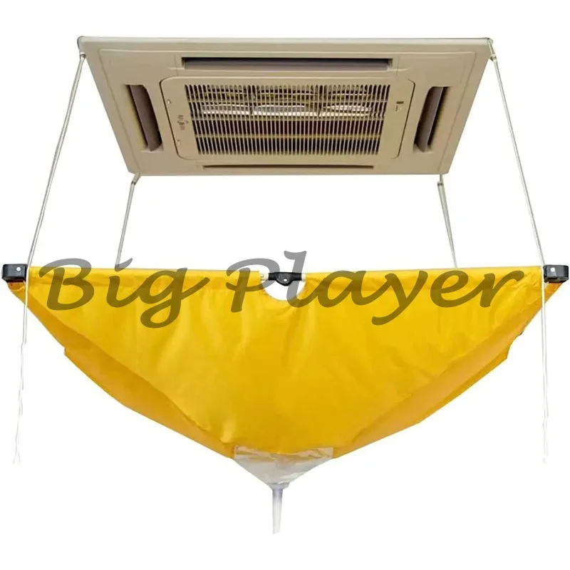 

Ceiling Air Conditioner Cleaning Cover Air Conditioner Cleaning Protector Cover Waterproof Dustproof Cover Bag With Drain Outlet