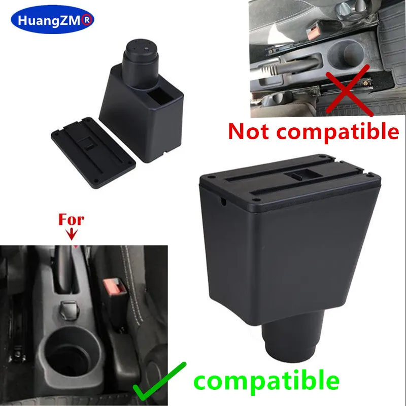 For Renault Logan 2 Armrest For Dacia Logan 2 dokker Renault Sandero 2 Car Armrest Box Interior Retrofit Accessories Storage Box