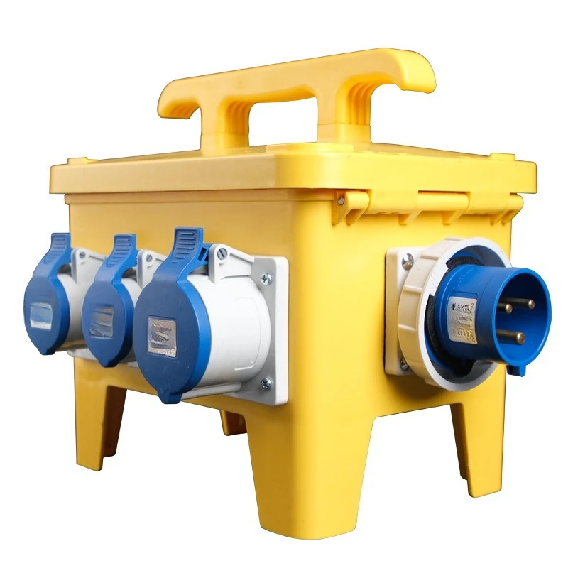 

Construction site three-level distribution box mobile portable maintenance power box waterproof