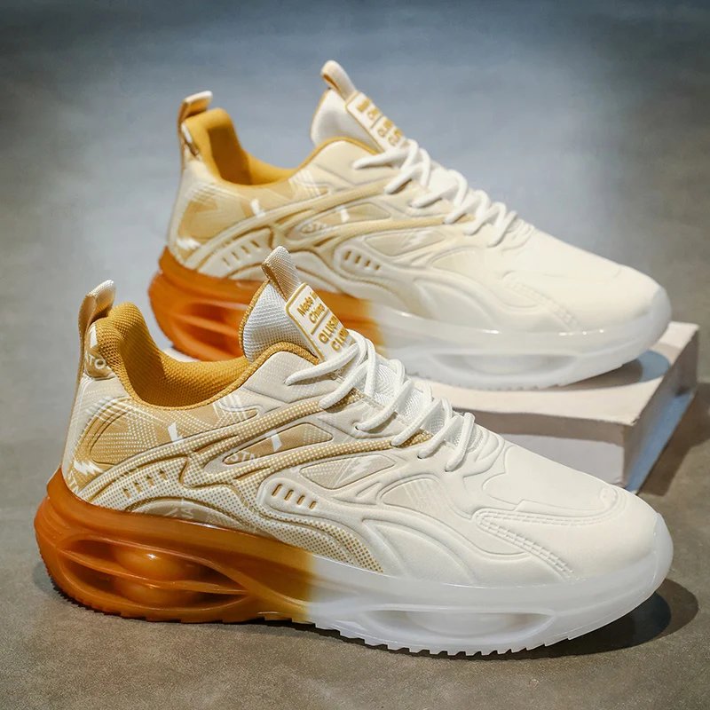 

Men Running Shoes Outdoor Tennis Training Shock-absorbing Breathe Sneakers Comfort Walking Anti-slip Jogging Shoes for Students