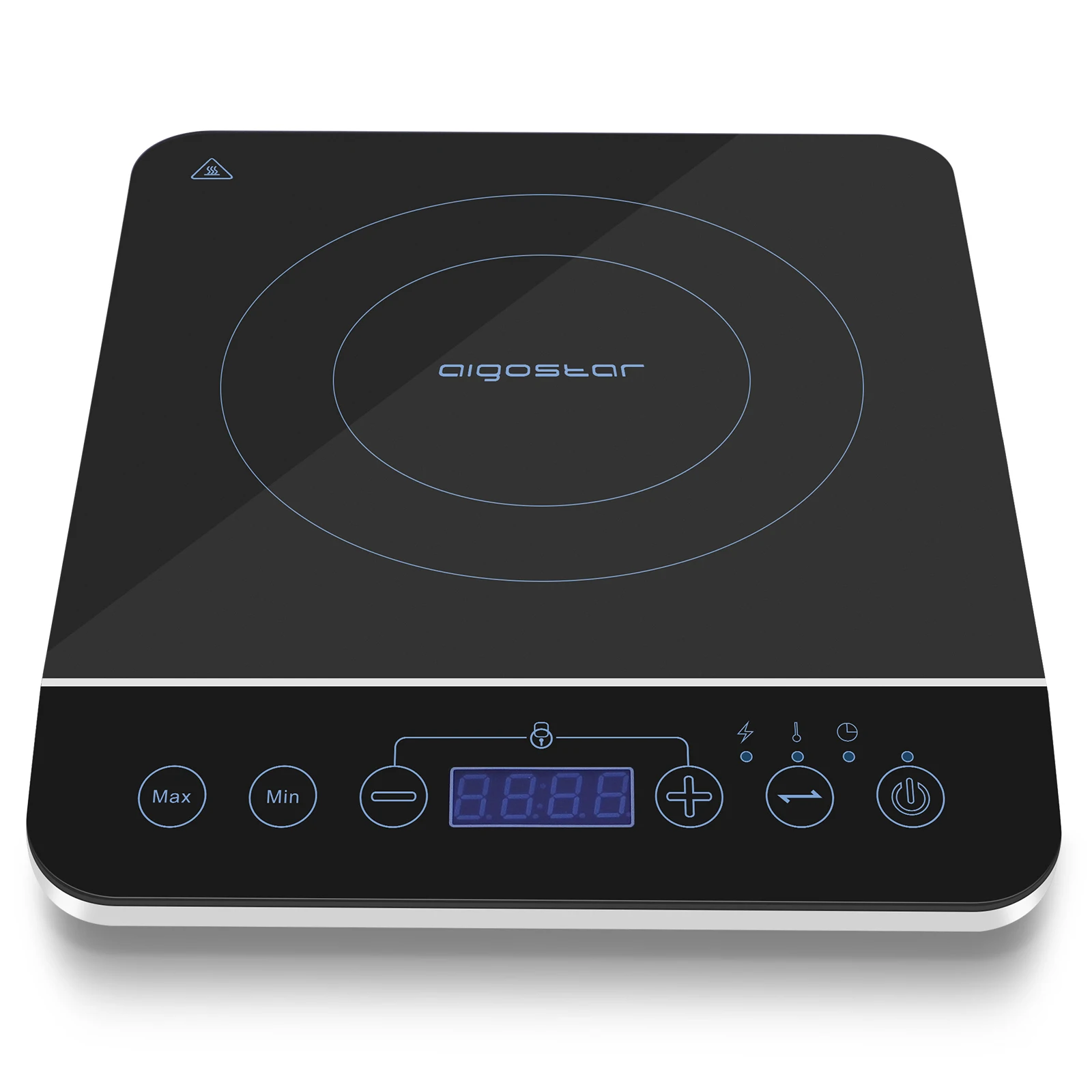 Aigostar bluefire-tragbares Induktion skochfeld mit Touch panel. Elektrisches Induktion skochfeld bis zu 240 ℃ und 2000w