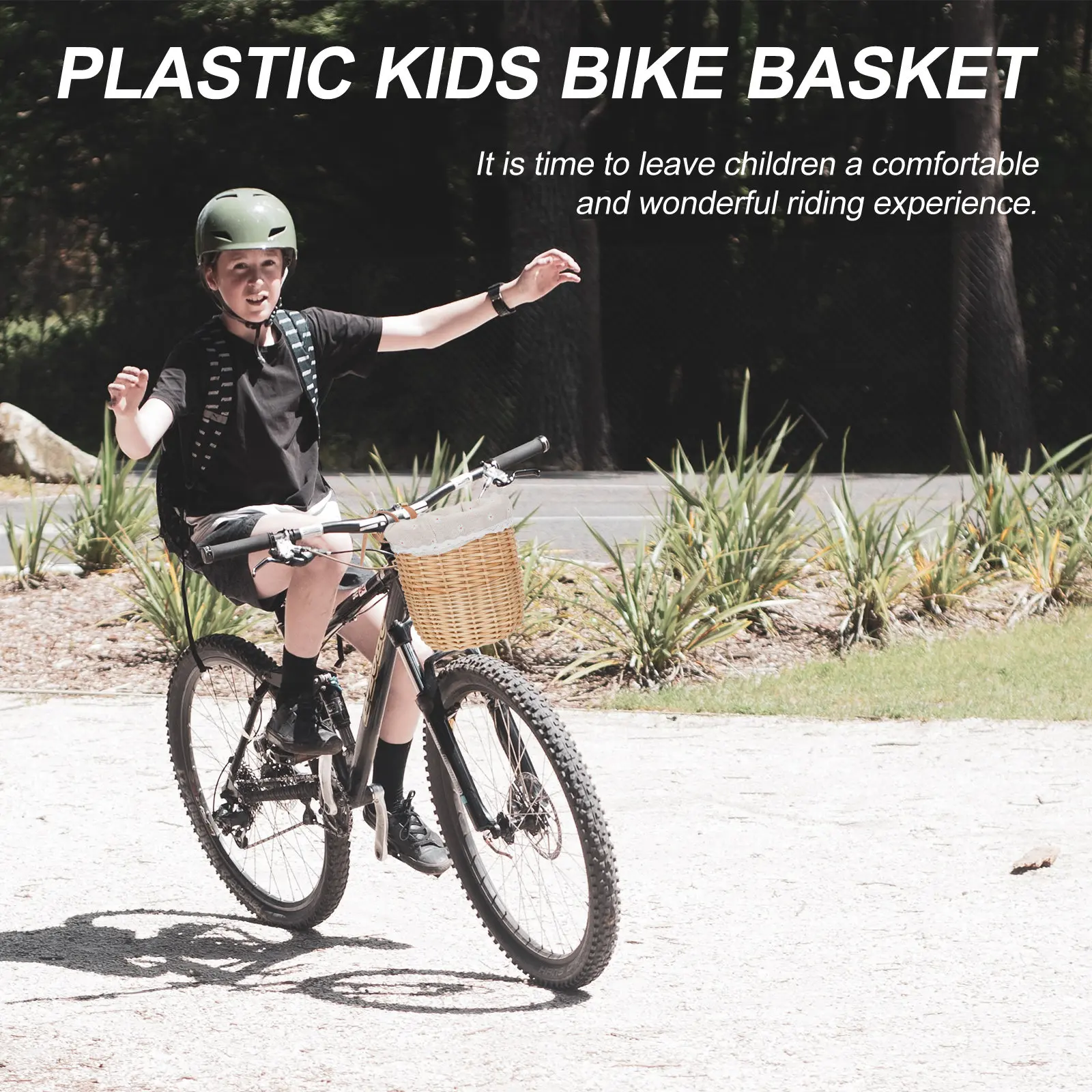 

Плетеная корзина для велосипеда из ротанга в пасторальном стиле, декоративная ретро-корзина для детского самоката, аксессуар для велопрогулок на открытом воздухе