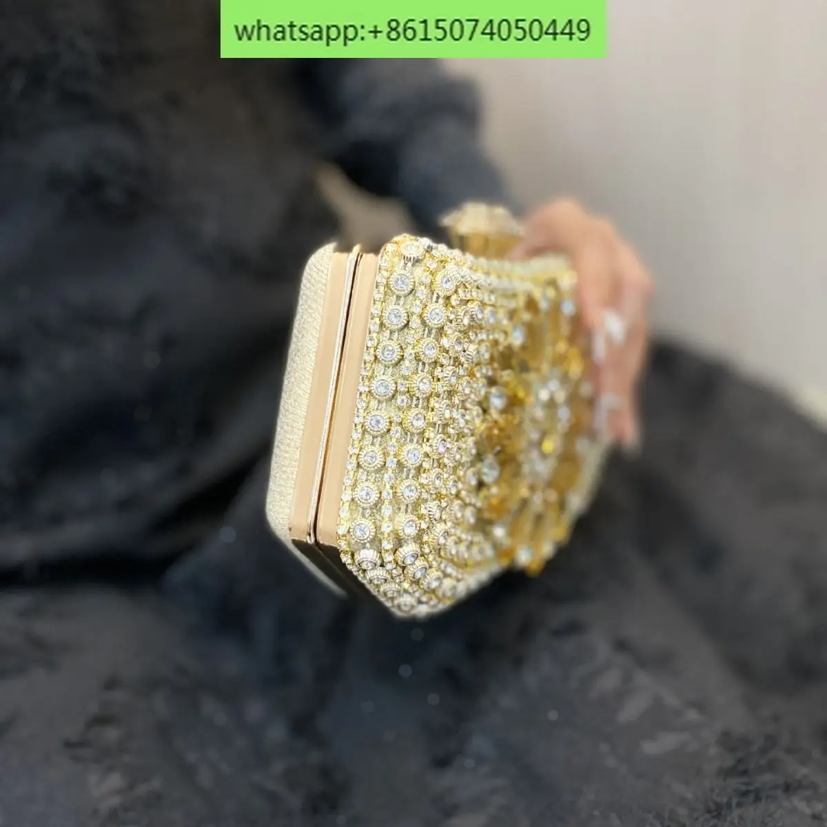 Fashion diamond-encrusted evening bag rhinestone  Flash diamond clutch  wedding dress dinner bag