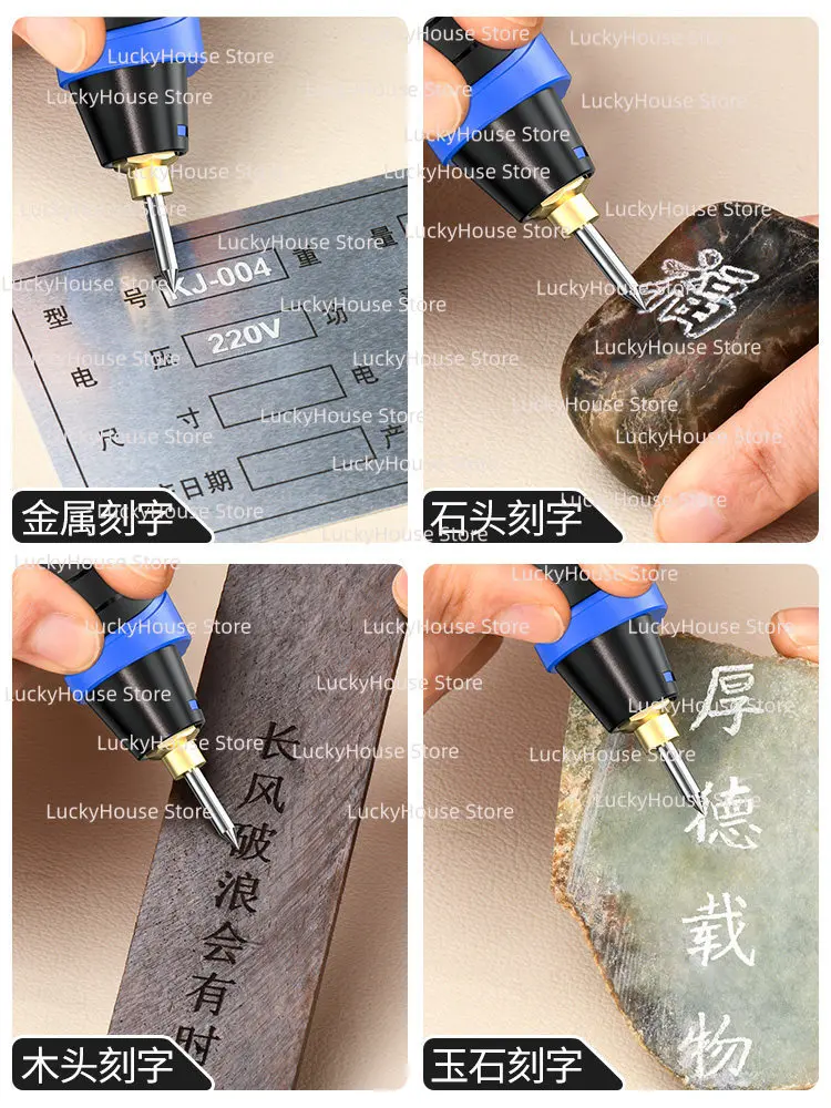 Mini Electric Engraving Pen Metal Marking Tool for Stainless Steel Stone Concrete Block Lettering Etching Machine