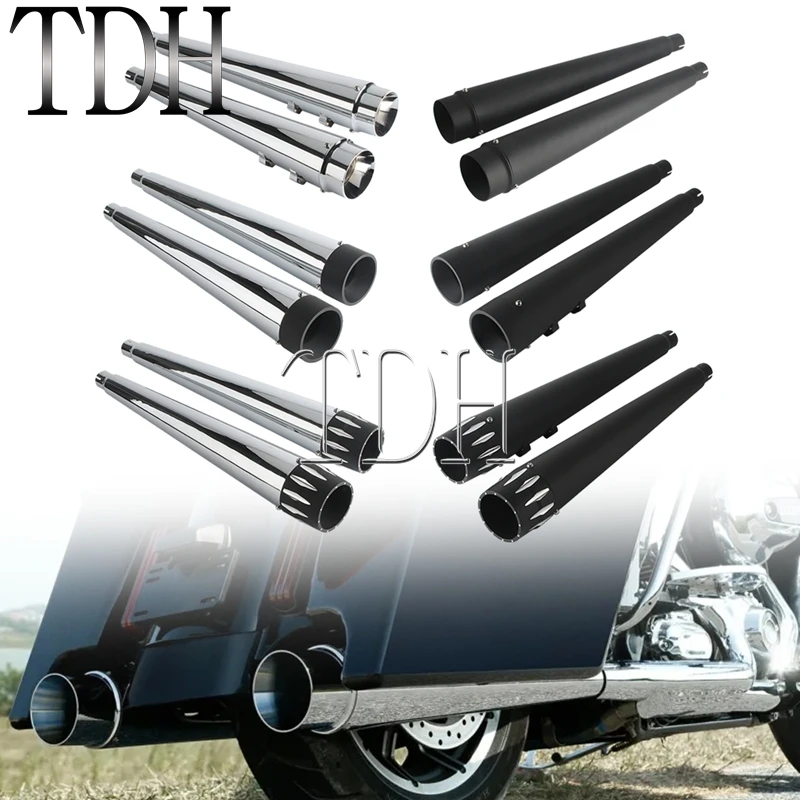 Motorbike Exhaust Pipe Mufflers Slip On For Harley Touring 95-16 Street Glide FLHX EFI FLHXI Special FLHXS FLHXSE3 Ultra Limited