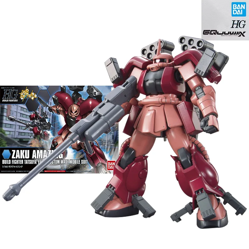 

Bandai HGBF002 1/144 Zaku Удивительная фигурка Bulid Fighter Tatsuya Yuuki Индивидуальный заказ Мобильный костюм Gundam Аниме Фигурка Модель