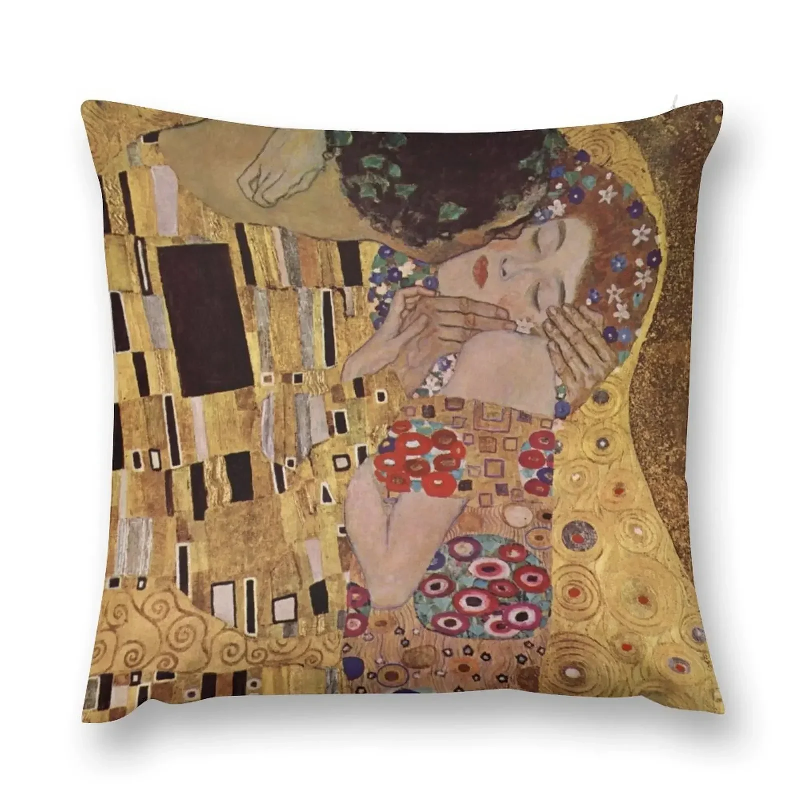 Vintage Gustav Klimt The Kiss 1907-1908 Throw Pillow Cushion Cover Set Christmas Pillow Custom Cushion Photo Pillow Decor