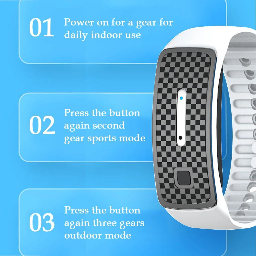 Wiederauf ladbare Ultraschall-Schädlings bekämpfer Armband Sonic Insect Repeller Armband Kinder Erwachsene wasserdichte Bug Control Armreif