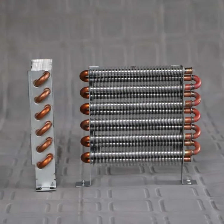 CP2x6x120 Mini Copper Tube Air Cooled Fin Condenser with Fan Refrigerator Evaporator