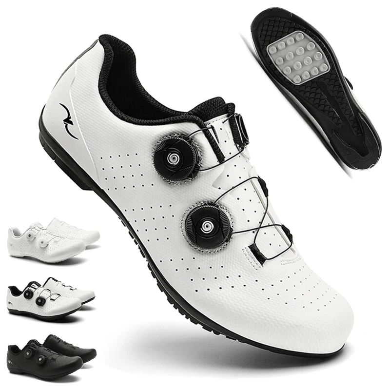 

Men Non Locking Mountain Bike Shoes Without Cleats Road Bicycle Rb Speed Non Cleat Cycling Shoes Sneaker Flat Pedal Mtb Women