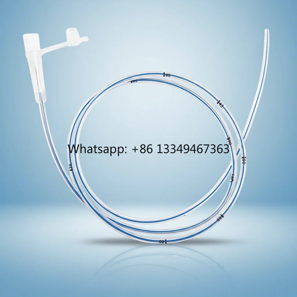 Disposable Medical Stomach Tubes Fr8-Fr24 Transparent Silicone Stomach Feeding Drainage Tubes for Patients
