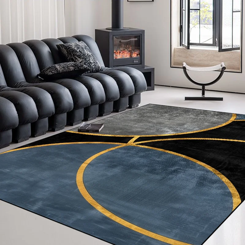 Nordic Geometric soft Carpet Bathroom Floor Mat Carpets for Living Room Modern Luxury Decor Sofa Table Large Area washable Rugs