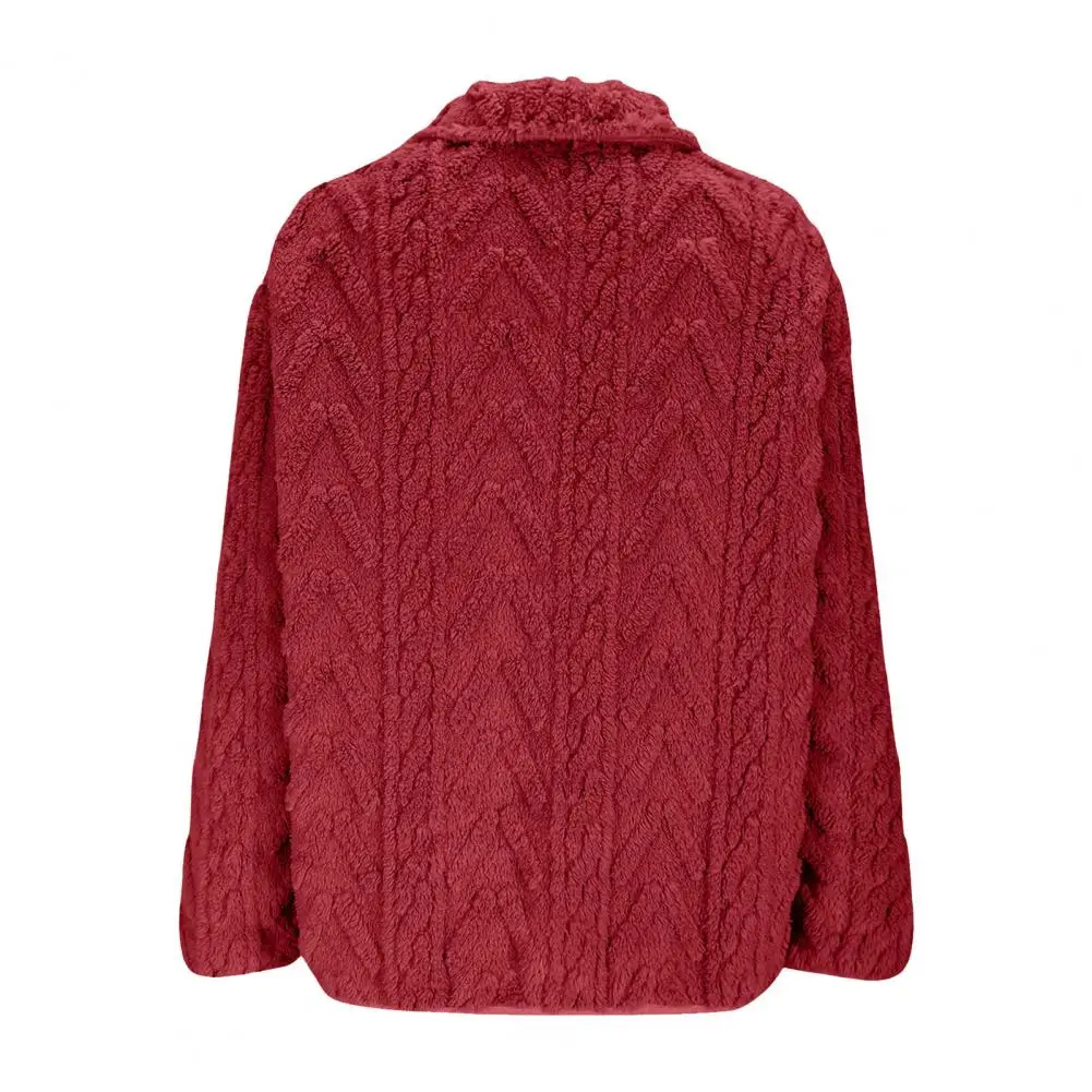 

Женская толстая бархатная куртка, зимняя флисовая куртка для женщин с воротником-стойкой и карманами, пальто на молнии из шерпа с длинным рукавом на осень