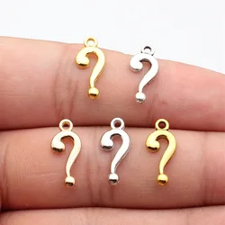 WYSIWYG 20pcs 18x8mm Question Mark Charm Pendants For Jewelry Making Question Mark Pendants Charm Question Mark