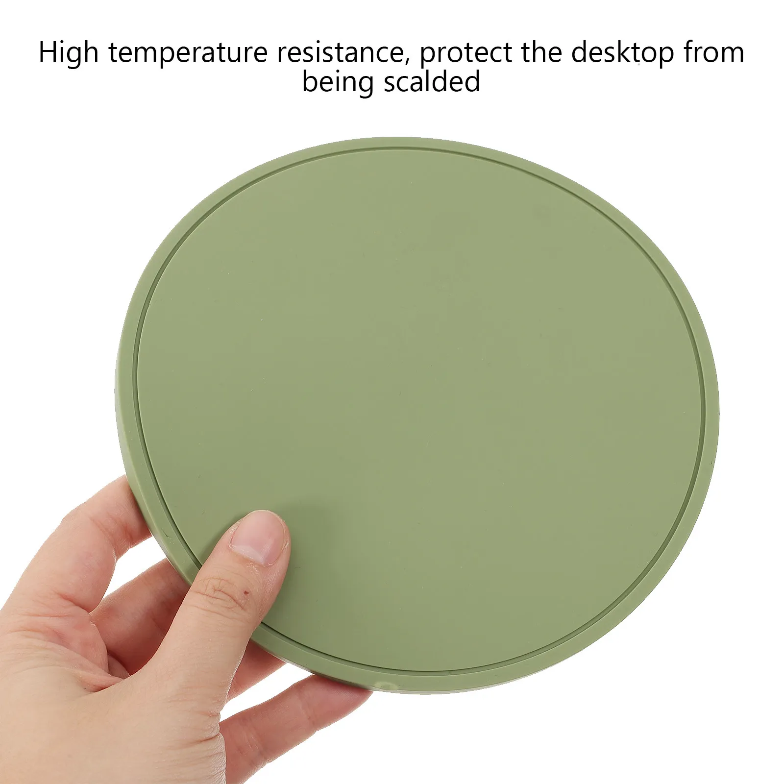 

Silicone Bottle Mat Practical Round Tumbler Pad Heat Resistant Protective Cup Mat Anti Slip Tea Cup Coaster for Home