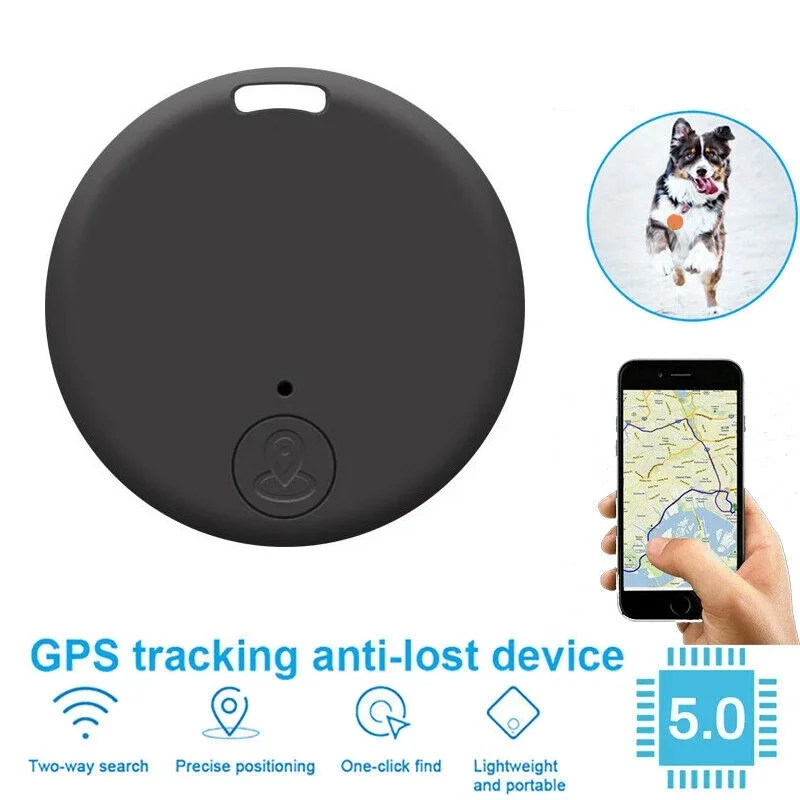 Mini Fashion Smart Pets Bluetooth 5.0 GPS Tracker Anti Lost Alarm Smart Tag Wireless Child Bag Wallet Key Luggage Finder Locator