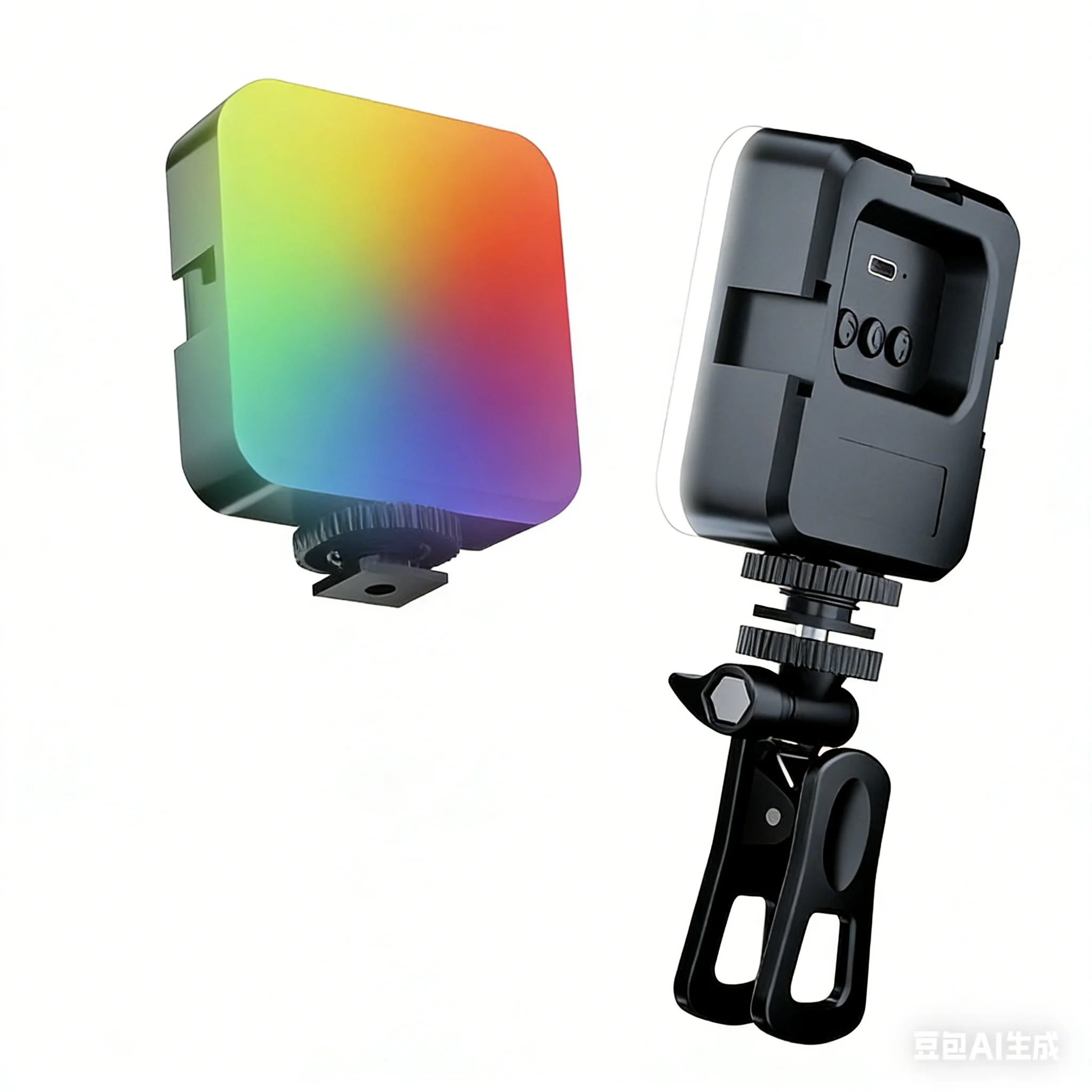 RGB Pocket Light Outdoor Photography Fill Light Live Streaming Photo Camera Full Color Photography Light