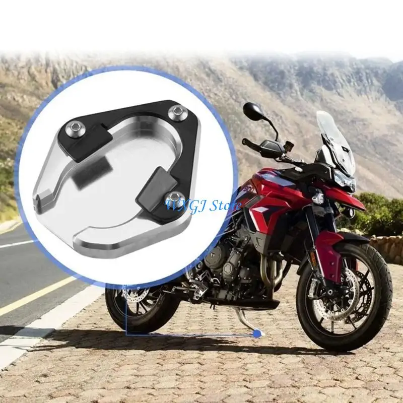 37JE Stand Extension Pad Extension Plate Motorbike Accessories Kickstand Foot Side Stand Enlarger Pad Plate for 900