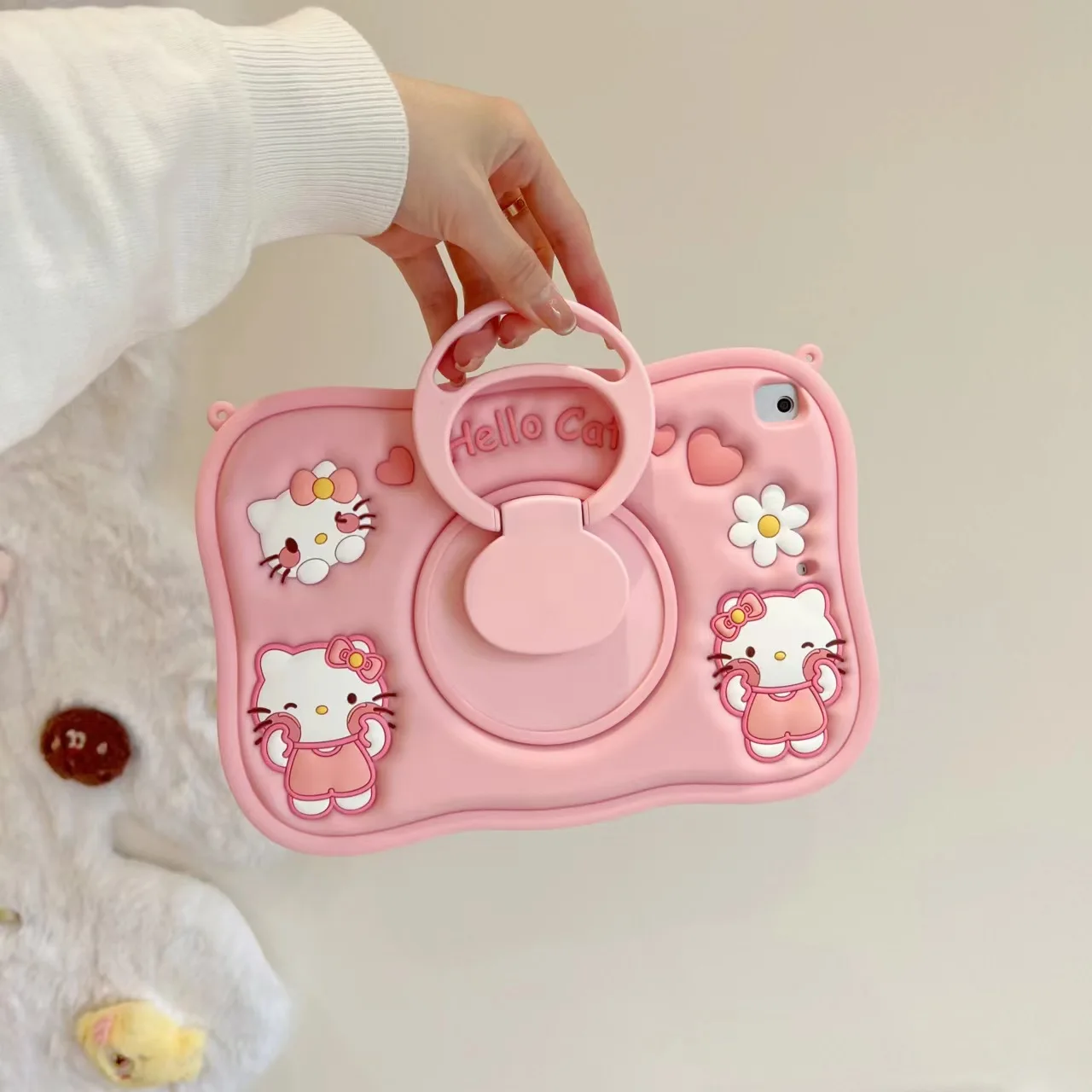 

Hello Kitty Case for iPad 10th Generation 22 21 Pro 11in Silicone Cover For iPad 17/18 9.7in 9th 8th 10.2in mini6 Table Case