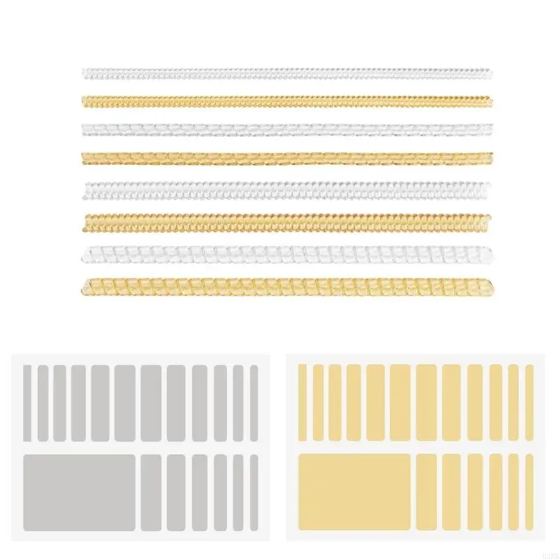 46ピースのB2RBセット調整可能なシリコンパッドリングサイズアジャスター