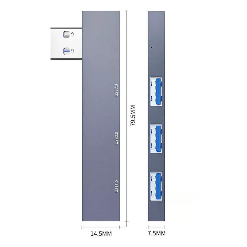 Type-C USB ハブ ラップトップ PC サイドエルボケーブルスプリッター マルチポート USB 3.0 コンバーター充電ドックデータ転送拡張アダプター